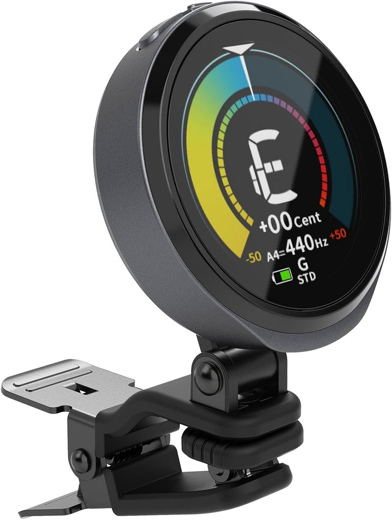 Cherub WST-915Li Rechargeable Guitar Tuner, 6 User-Customizable Displays Clip On Tuner for Guitar, Bass, Ukulele, Guitars Accessories - Image 4